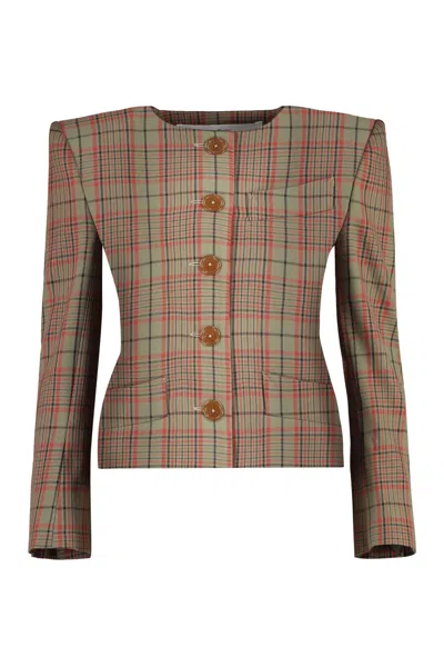 VIVIENNE WESTWOOD CHECKED WOOD JACKET