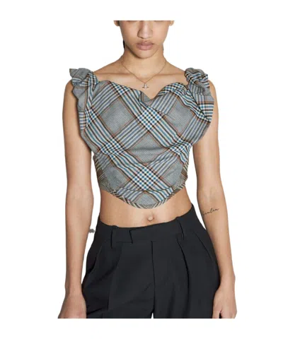 VIVIENNE WESTWOOD CHECKERED DETAIL CORSET