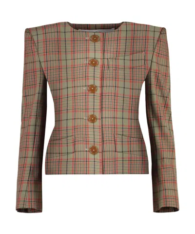 VIVIENNE WESTWOOD VIVIENNE WESTWOOD CHECKED BUTTON-UP JACKET