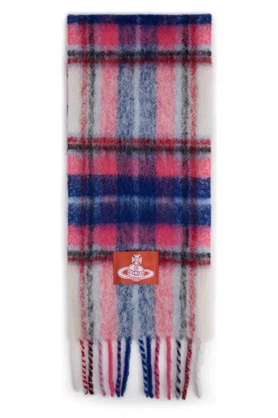 Vivienne Westwood Fringed Edge Fashion Scarf Accessory In Multi