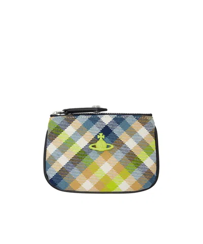 Vivienne Westwood Checkered Wallet In Multi