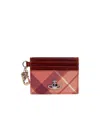 Vivienne Westwood Check-pattern Card Holder In Multi