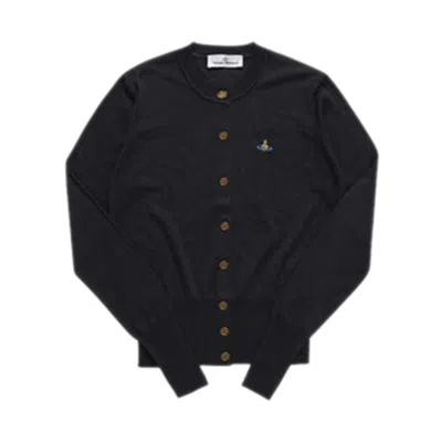 Vivienne Westwood Chic Cropped Cardi In Black