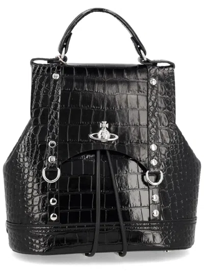 Vivienne Westwood Chic Mini Backpack In Black