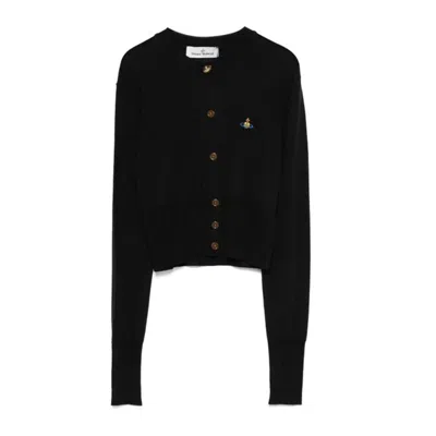 Vivienne Westwood Chic Mini Cardigan In Gray