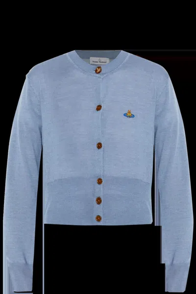 Vivienne Westwood Stunning Knit Cardigan In Blue