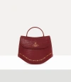 Vivienne Westwood Chloe Top Handle Bag Mini Croc-embos Foil Red In Red