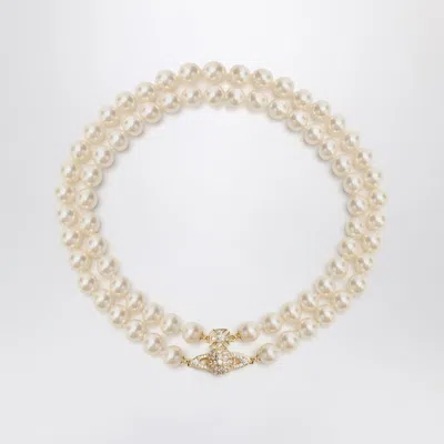 VIVIENNE WESTWOOD VIVIENNE WESTWOOD CHOKER GRAZIELLA WITH SYNTHETIC PEARLS