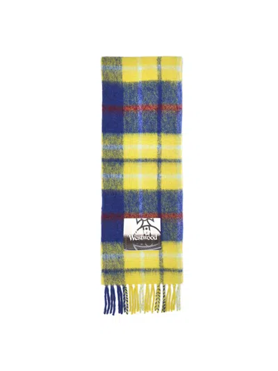 Vivienne Westwood Chunky Scarf In Navy Blue