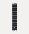 Vivienne Westwood Chunky Stripe Scarf Yellow Chunky Stripes Unisex In Multi
