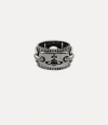 Vivienne Westwood Ciaran Ring Antique-ruthenium Antique-ruthenium Unisex In Antique-ruthenium