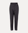 Vivienne Westwood Cigarette Trousers Bi Stretch Suiting Black 48 Women In Black