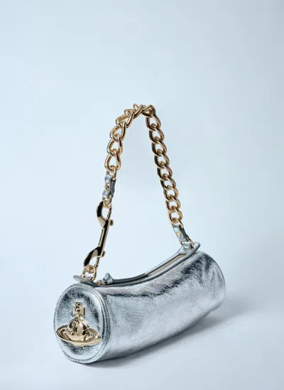 Vivienne Westwood Cindy Cylinder Bag In Silver