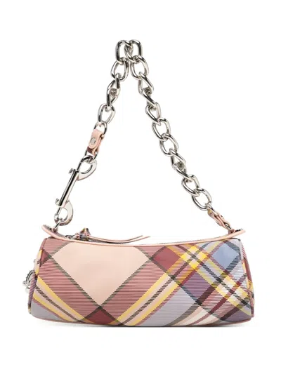 Vivienne Westwood Cindy Cylinder Shoulder Bag In Pink