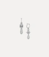 Vivienne Westwood Circe Drop Earrings Silver Cubic Zirconia Women