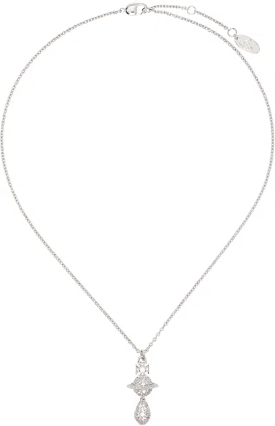 Vivienne Westwood Circe Orb Pendant Necklace In Silver