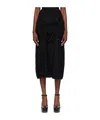 Shop Vivienne Westwood Cj Draped Midi Skirt In Black
