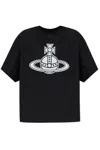 Vivienne Westwood Classic Black T-shirt With Fitted Silhouette In Black