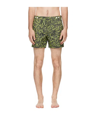 Vivienne Westwood Classic Boxer Swim Trunks In Green