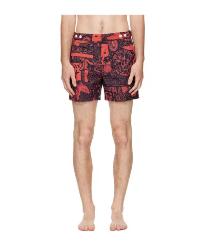 Vivienne Westwood Classic Boxer Swim Trunks In Brown