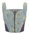 Vivienne Westwood Classic Cotton Corset In Gray