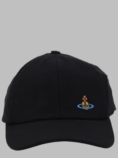 Vivienne Westwood Classic Cotton Hat For Women In Black