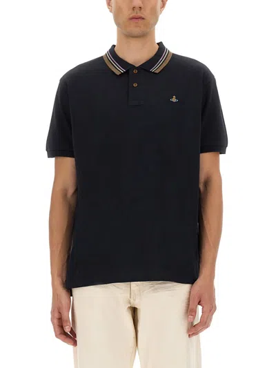 VIVIENNE WESTWOOD CLASSIC COTTON PIQUE POLO SHIRT