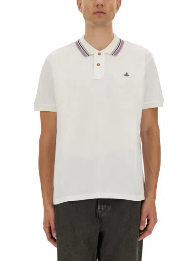 VIVIENNE WESTWOOD CLASSIC COTTON PIQUE POLO SHIRT