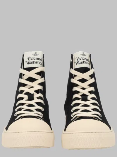 Vivienne Westwood Classic Cotton Sneakers For Men In Black