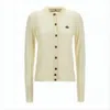 Vivienne Westwood Classic Fine-knit Cardigan With Contrasting Buttons In White