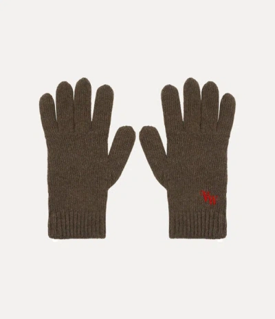 Vivienne Westwood Classic Gloves Classic Cashmere Brown L/xl Unisex