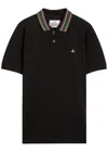 Vivienne Westwood Classic Cotton Pique Polo Shirt In Black