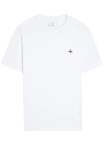 Vivienne Westwood Classic Logo Stretch-cotton T-shirt In White