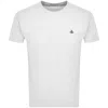 Vivienne Westwood White Crewneck T-shirt With Orb Logo Detail On The Front In Cotton Woman In White