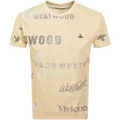 Vivienne Westwood Crew Neck Graphic Print Short Sleeves T-shirt In Neutral
