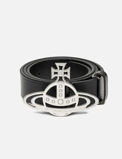 Vivienne Westwood Classic Orb Belt In Black