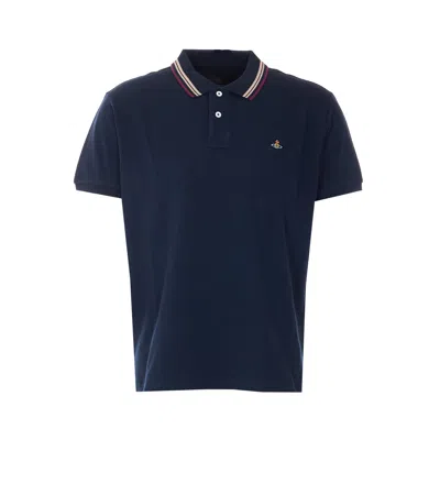 Vivienne Westwood Classic Orb Polo In Blue