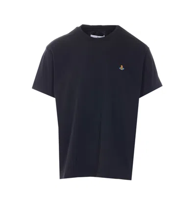 Vivienne Westwood Classic Orb T-shirt In Blue