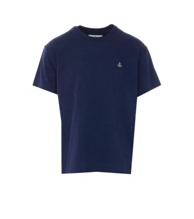 Vivienne Westwood Classic Orb T-shirt In Blue