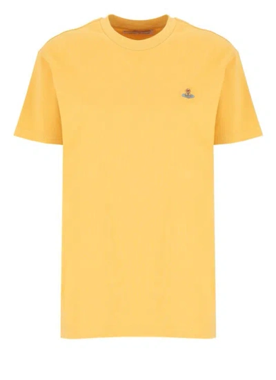 Vivienne Westwood Classic Orb T-shirt In Yellow
