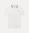 Vivienne Westwood Ribbed Collar Short Sleeves T-shirt In White