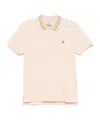Vivienne Westwood Short Sleeve Polo Shirt With Stripe Detailing In Nude