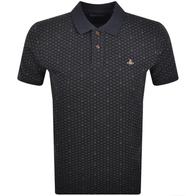 VIVIENNE WESTWOOD VIVIENNE WESTWOOD CLASSIC POLO T SHIRT NAVY