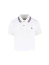 Vivienne Westwood Classic Polo With Multicolor Striped Detail In White
