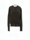 Vivienne Westwood Classic Round Neck Cardigan With Button-down Front In Black
