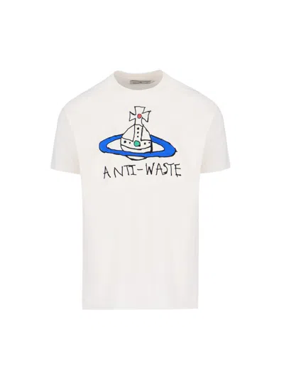 Vivienne Westwood Classic T-shirt Antiwaste In Cream