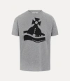 Vivienne Westwood Crewneck T-shirt Graphic Print In Grey