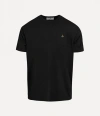 Vivienne Westwood Organic Cotton T-shirt With Signature Orb Logo In Black