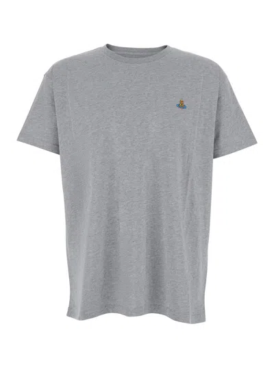 Vivienne Westwood Classic T-shirt Multicolor Orb In Gray