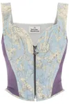 Vivienne Westwood Printed Classic Corset Top In Celeste
